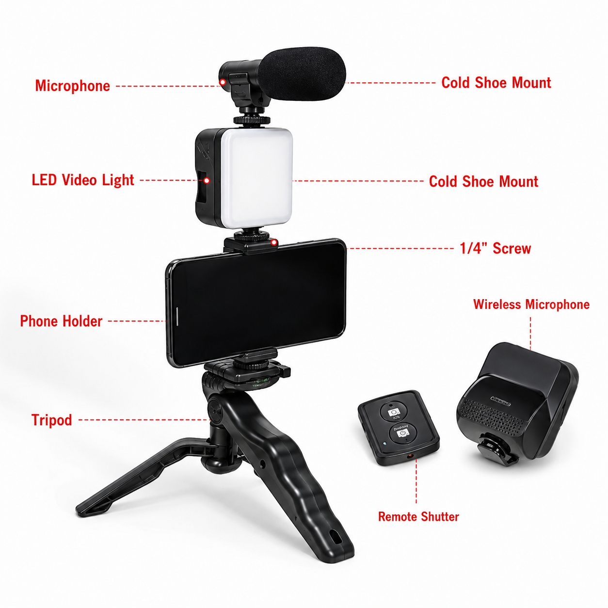 Smartphone & Camera Vlogging Studio Kit